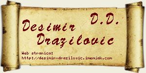 Desimir Dražilović vizit kartica